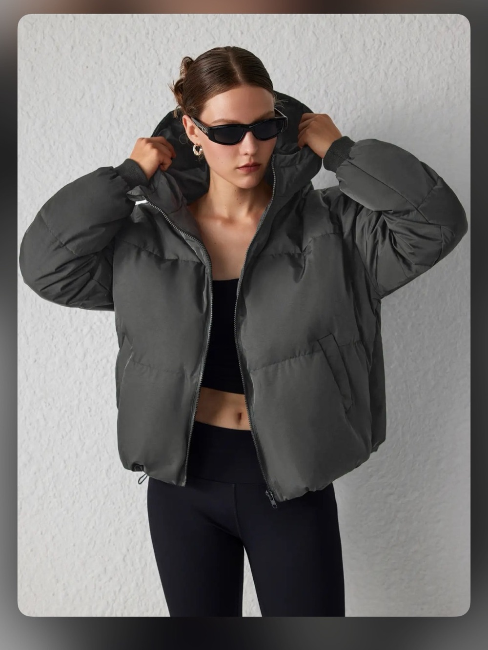 Cider HOODED PUFFER JACKET L WC17-14